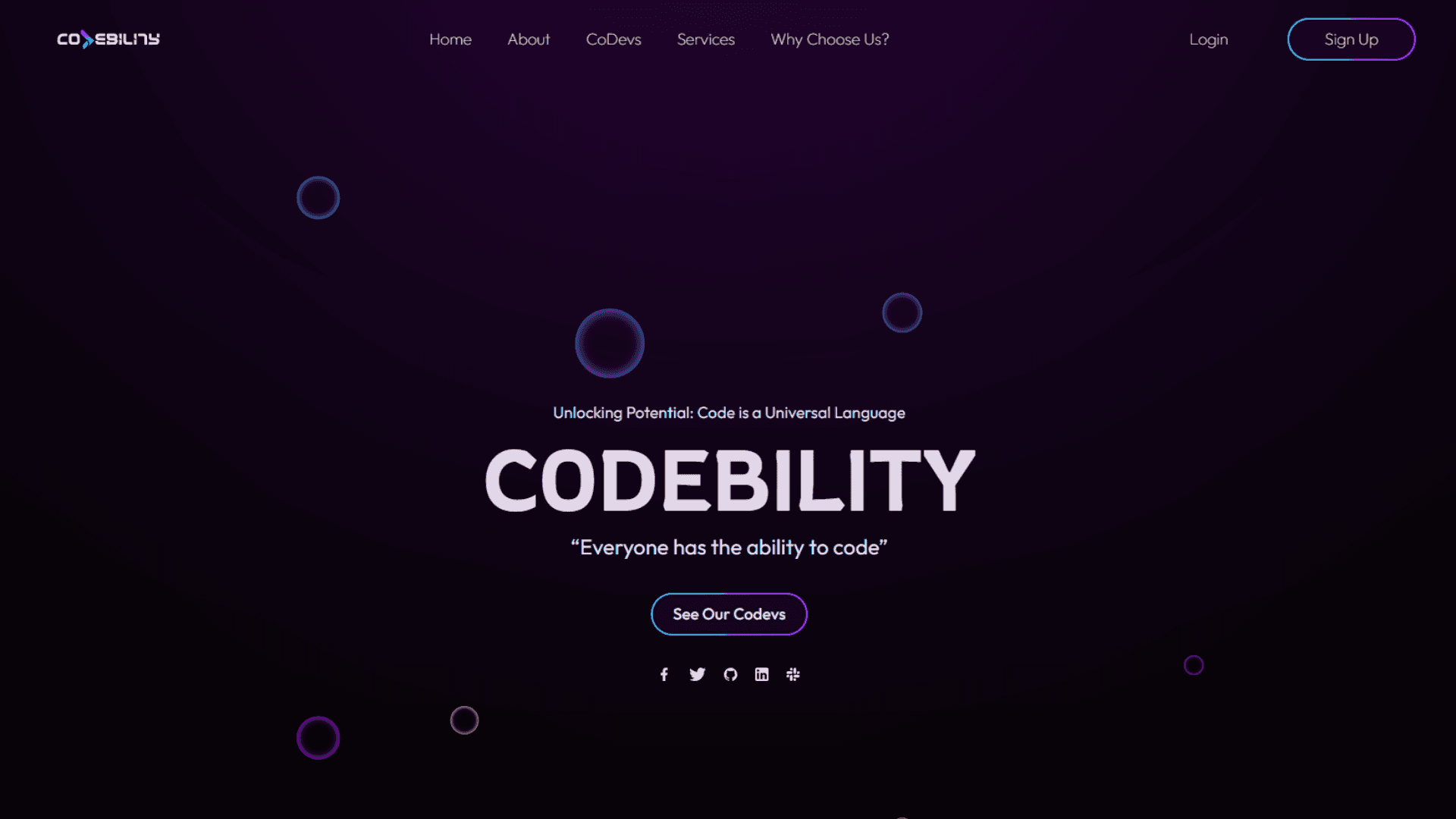 Codebility education platform